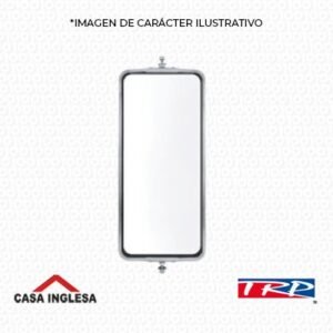 15 Espejo rectangular sencillo 7x16 acero inox 1