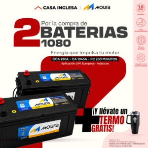 KIT BATERIA MOURA 1080 - KIT0003