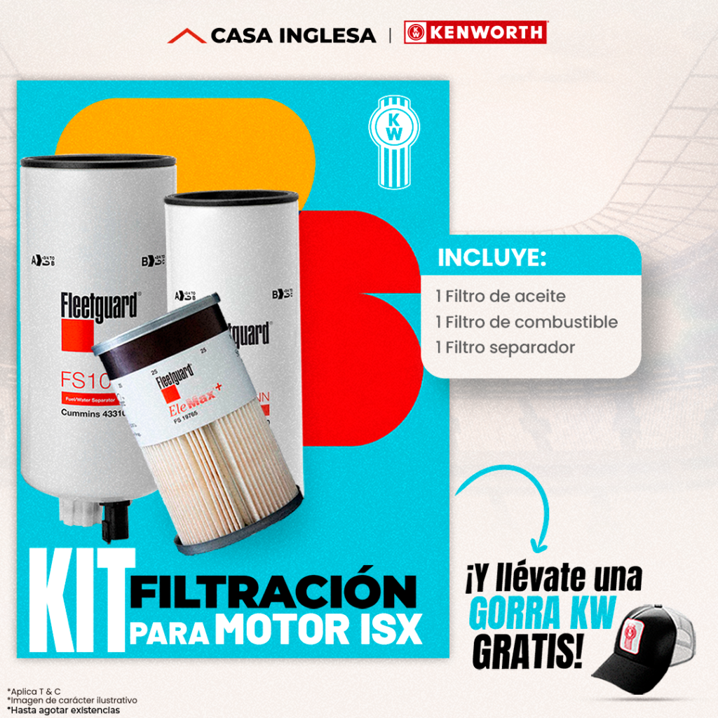 Kit filtracion para motor ISX 1