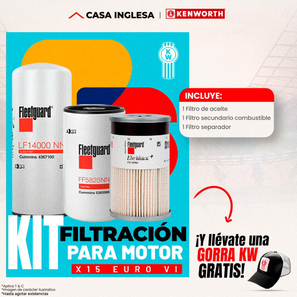 Kit filtracion para motor ISX X15 1