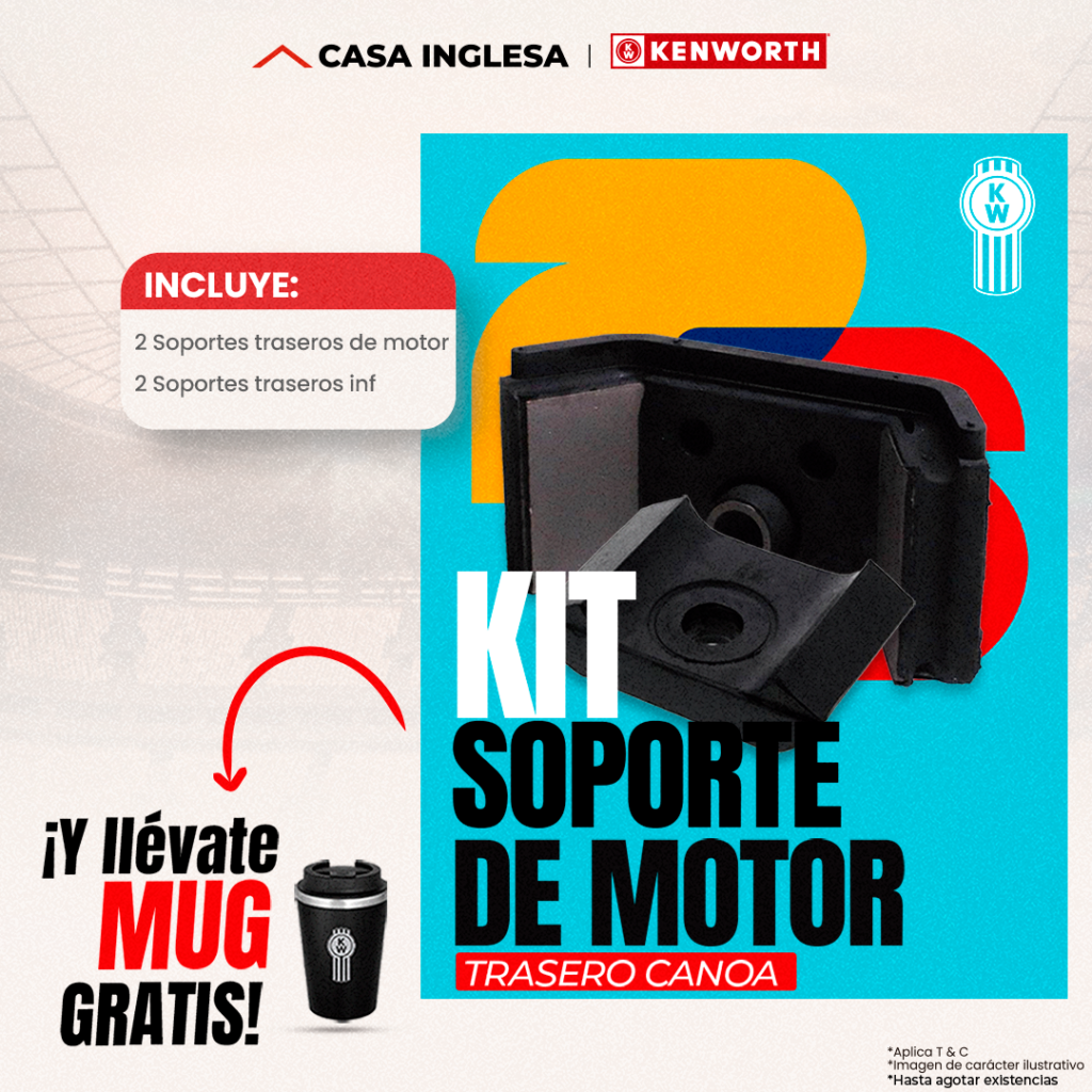 Kit soporte de motor trasero canoa 1